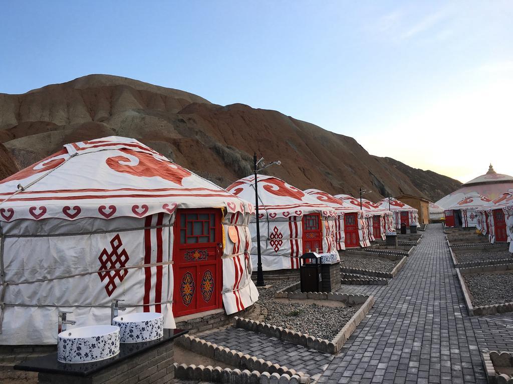 Kaoshan Tent Zhangye Exteriör bild