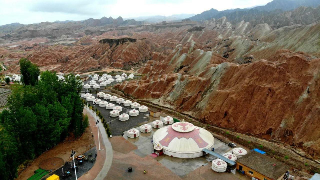 Kaoshan Tent Zhangye Exteriör bild